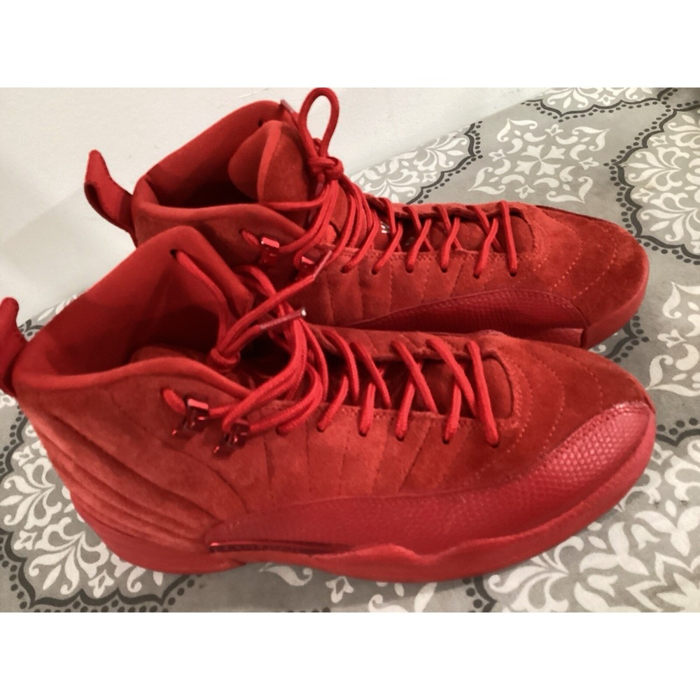 SAMPLE‎ Men's Nike Air Jordan 12 Retro Gym Red Suede Size 8 RARE No Box